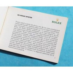 Collector livret, montres vintages Rolex Booklet "Su Rolex Oyster" 1980 Espagnol  5513, 1680, 1675, 6263, 16800