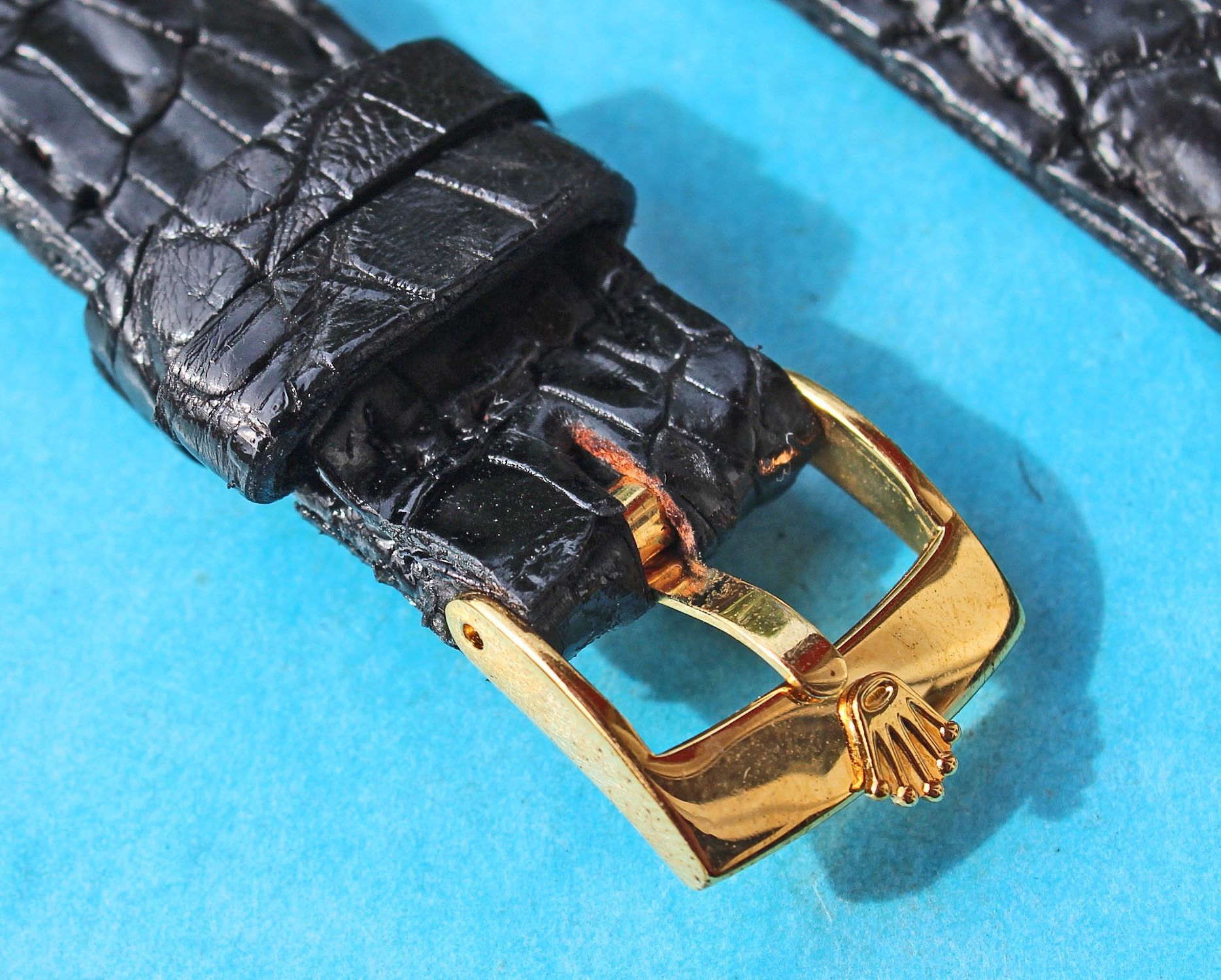 rolex crocodile leather strap