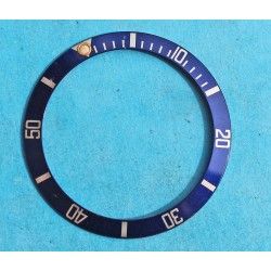 Rolex Cute 90's Faded Blue color Submariner Tutone 16803, 16613, 16808, 16618, Gold Watch Bezel Insert Part