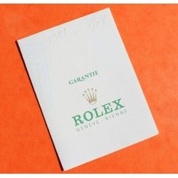 ROLEX VINTAGE 1991 WARRANTY PAPER 430 WATCHES ROLEX CELLINI QUARTZ 6621/8, Ref 568.00.30.11.92