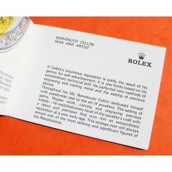 LIVRET, NOTICE BOOKLET MONTRES ROLEX CELLINI VINTAGE LANGUAGE ESPAGNOL REF 575.04