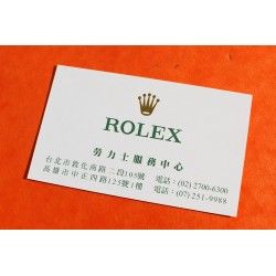 ROLEX 80's COMPLIMENTS CARD GENEVA WATCHES With the compliments of, PERFECT FOR BOXSET ROLEX AWARDS FOR ENTERPRISE