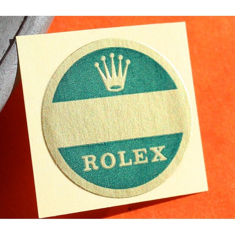 Rolex 60's BIG LOGO watch caseback Ø17mm Green Sticker Submariner, GMT, Explorer, Daytona 6263, 5512, 5513, 1680, 6542, 6241