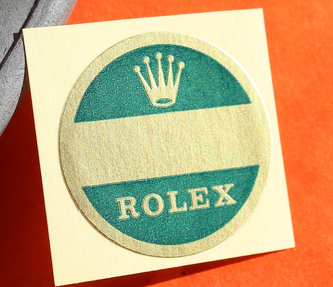 rolex case back sticker