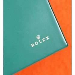 ROLEX ACCESSOIRE PORTE DOCUMENT, PORTEFEUILLE EN CUIR VERT POUR CARTES, GARANTIES, NOTICES MONTRES