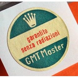 Rolex Rare Sticker Adhésif vert 21mm GARANTITO SENZA RADIAZONI - RADIUM Montres Vintages Submariner 5510, 5512, 5513, 1680, 5514