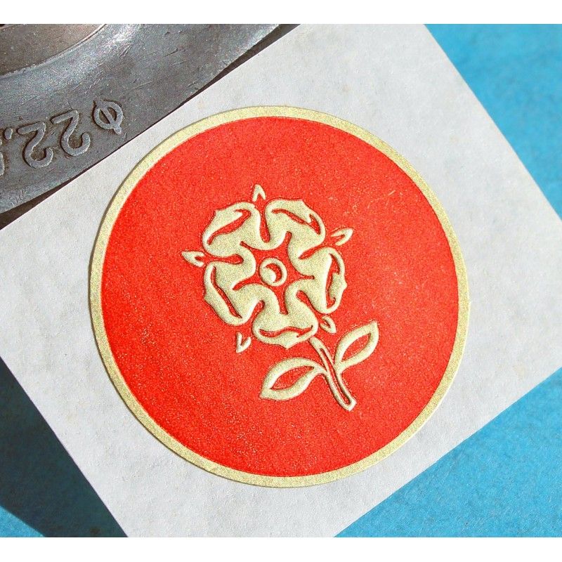 Rolex Tudor Big Rose Rare Sticker Adhésif rouge 25mm Montres Vintages Submariner 7922, 7924, 7928,7016 