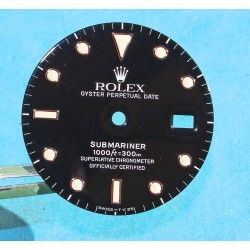 Rolex Factory Mint Glossy Black watch dial 16800, 168000, 16610 Submariner date Black Index Luminova cal 3035, 3135