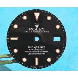 Rolex Factory Mint Glossy Black watch dial 16800, 168000, 16610 Submariner date Black Index Luminova cal 3035, 3135