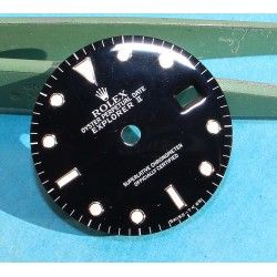 Rolex Vintage Black 80's 16550, 16570 Oyster Perpetual Date Explorer II watch tritium Dial cal 3085