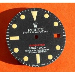 Vintage 1680 Rolex Cadran ROUGE SINGER Submariner Date tritium RED -MARK IV-