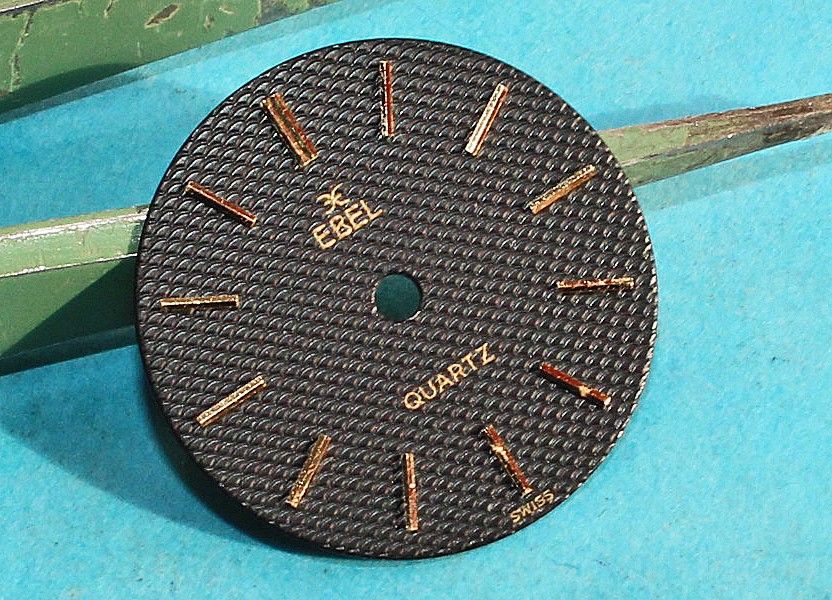 Cadran Ebel Noir/or ‘wet Look’ 16,8 Mm – Pièce Horlogère Suisse – Occasion