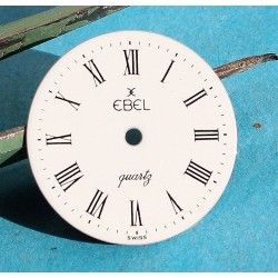 Authentique Cadran Dames blanc EBEL QUARTZ Chiffres romains Ø19.58mm montres