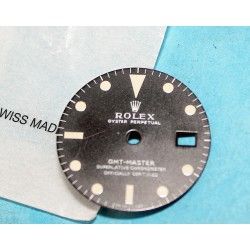 Rolex Original Cadran Ø27mm Mark II montres GMT-Master 1675 mat Relumed Cal 1575, 1565 automatique