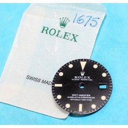 Rolex Vintage Ø27mm GMT-Master Matte Black Mark II watch Dial model 1675, Cal auto.1575, 1565