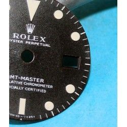 Rolex Original Cadran Ø27mm Mark II montres GMT-Master 1675 mat Relumed Cal 1575, 1565 automatique