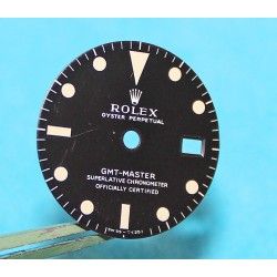 Rolex Original Cadran Ø27mm Mark II montres GMT-Master 1675 mat Relumed Cal 1575, 1565 automatique