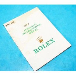 ROLEX VINTAGE 1981 WARRANTY PAPER 4109 WATCHES ROLEX, Ref 572.02.145