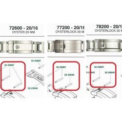 BRACELET ACIER 20mm NEUF 904L MONTRES ROLEX 72600 DATEJUST 116200, 116234, 116000 ref BRACELET 72600 20/16 857 AC 13M