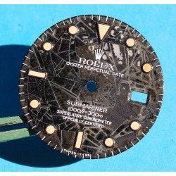 Rolex Vintage Glossy Spider Web dial 16800, 168000, 16610 Submariner date Black Index Tritium creamy color cal 3035