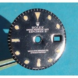 Rolex Vintage Black 80's 16550, 16570 Oyster Perpetual Date Explorer II watch tritium Dial cal 3085