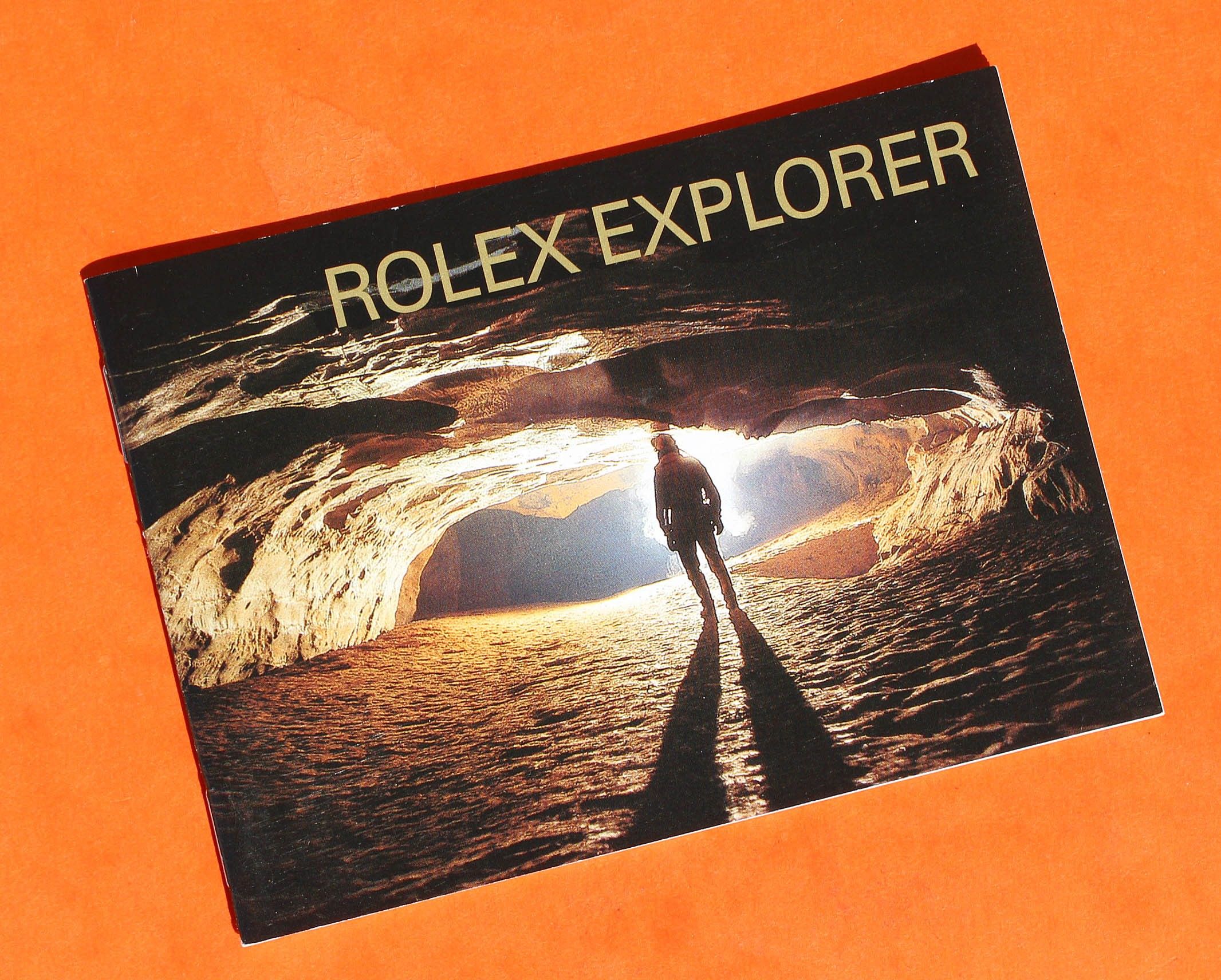 rolex explorer booklet