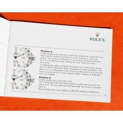 Vintage Genuine 1999 Rolex Explorer I & II Watches Owners Manual Booklet Manual Instructions French 14270, 16570