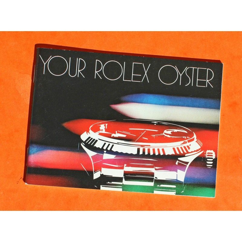Rolex 1979 Collector livret YOUR ROLEX OYSTER montres vintages Rolex Booklet anglais 5513, 1680, 1675, 6263, 16800