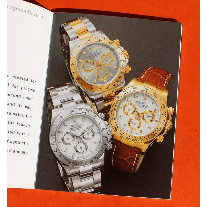 LIVRET MONTRES ROLEX DAYTONA COSMOGRAPH 116509, 116515, 116518, 116519, 116520, 116523, 116528, 116568 CIRCA 2000