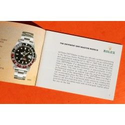 ROLEX VINTAGE COLLECTOR 1986 LIVRET MONTRES GMT MASTER 16750, 16758, 16753, 16760 BOOKLET, MANUEL, MODE D'EMPLOI 