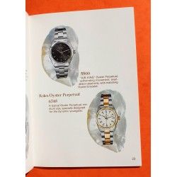 Collector livret, catalogue montres vintages Booklet Rolex Oyster 70's Submariner, Daytona, Daydate 5513, 1680, 1675, 6263, 1803