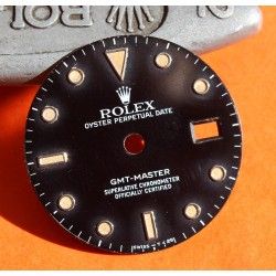 Vintage 80's Original Rolex GMT Master 16750, 16700 Glossy tritium swissT 25 Watch Dial cal 3075