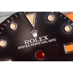 Vintage Rolex 16750, 16700 cadran noir brillant tritium patiné montres GMT MASTER cal auto 3075 