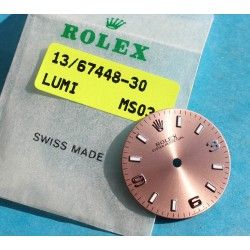 ROLEX CADRAN SAUMON, ROSE, 3-6-9 Montre Dames Oyster Perpetual Ref 176200 Ø26mm