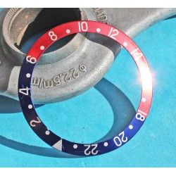 ROLEX 90's FADED ROSE & BLEU INSERT GRADUE 24H LUNETTE MONTRES GMT MASTER 16700, 16710, 16760 COULEUR PEPSI