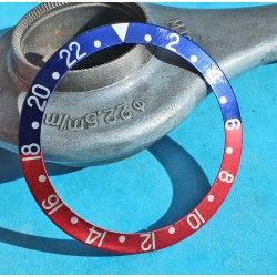 ROLEX 90's FADED ROSE & BLEU INSERT GRADUE 24H LUNETTE MONTRES GMT MASTER 16700, 16710, 16760 COULEUR PEPSI