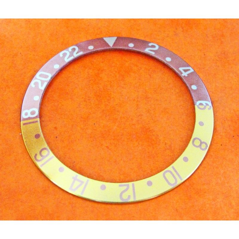 VINTAGE ROLEX INSERT GMT MASTER 16753 -1675 or et acier BRONZE