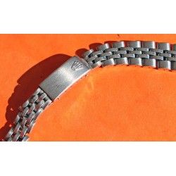 Ladies Vintage 70's 6251D Rolex Datejust Jubilee Stainless Steel 13mm Watch Band Bracelet folded Links