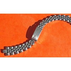 Ladies Vintage 70's 6251D Rolex Datejust Jubilee Stainless Steel 13mm Watch Band Bracelet folded Links