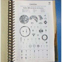 Omega Catalogue pièces de rechange GF 620-4 Fourniture et outils pour horlogers & bijoutiers pièces de rechange montres calibres