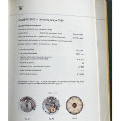 Rolex information technique Fourniture & outils horlogers pièces de rechange montres calibres 3035, 3175, 4130, 3135, 3055, 2035