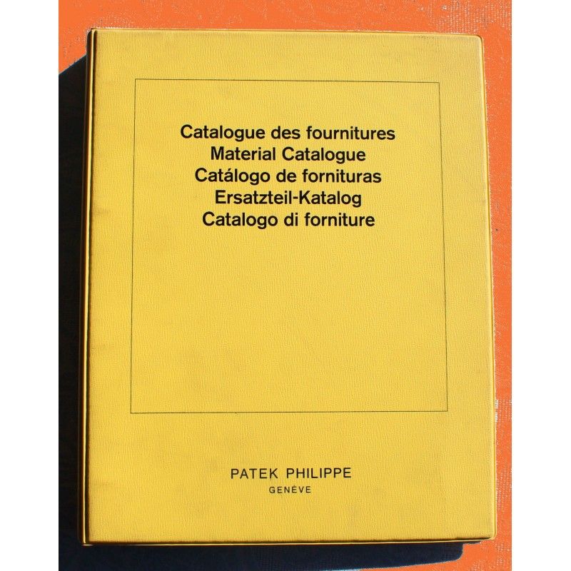 PATEK PHILIPPE Catalogue pièces de rechange Fourniture & outils pour horlogers & bijoutiers Révision montres calibres