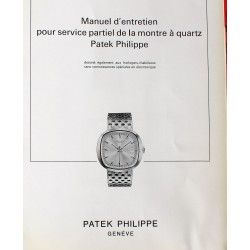 PATEK PHILIPPE Manuel d'entretien technique d'horloger rhabilleurs et guide pratique pour différents calibres, Révision montres