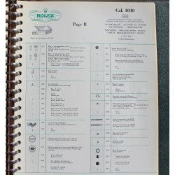 ROLEX TECHNICAL BULLETIN INFORMATION WATCHES MANUAL BOOK SERVICE CATALOG CAL 3035, 4130, 2035, 3175