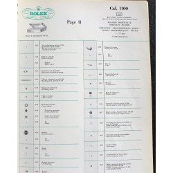 ROLEX TECHNICAL BULLETIN INFORMATION WATCHES MANUAL BOOK SERVICE CATALOG CAL 3035, 4130, 2035, 3175