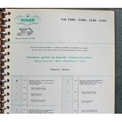 ROLEX TECHNICAL BULLETIN INFORMATION WATCHES MANUAL BOOK SERVICE CATALOG CAL 3035, 4130, 2035, 3175
