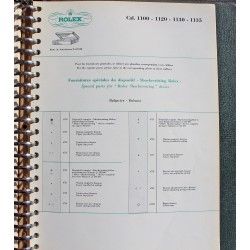 ROLEX TECHNICAL BULLETIN INFORMATION WATCHES MANUAL BOOK SERVICE CATALOG CAL 3035, 4130, 2035, 3175