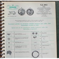 Rolex Vintage 1953 revue technique Fourniture & outils horlogers montres calibres 191, 1030, 1036 GMT,1035, 1215, 1210 