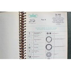 ROLEX TECHNICAL BULLETIN INFORMATION WATCHES MANUAL BOOK SERVICE CATALOG CAL 3035, 4130, 2035, 3175