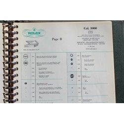 Rolex Vintage 1953 revue technique Fourniture & outils horlogers montres calibres 191, 1030, 1036 GMT,1035, 1215, 1210 